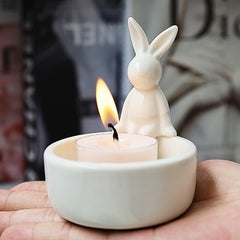 Cartoon Rabbit Candle Holder