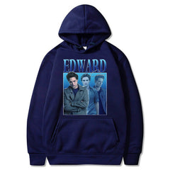 Edward Cullen Pattern Print Loose Hoodie