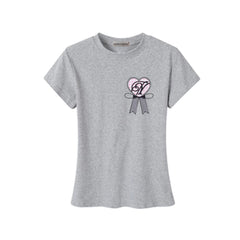 JUUN Same Heart Bow Printed Short-sleeved T-shirt