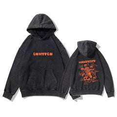 Trendy Kpop Manifesto Retro Washed Hoodie