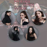 KPOP Album Title "DROP TOP" Badge Keychain