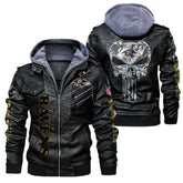 Chic Punisher Thickened PU Leather Jacket