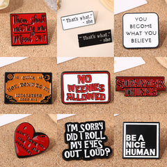 Versatile TV LOGO Badge Metal Brooch