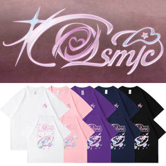 RV Cosmic Printed Short-sleeved T-shirt