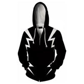 Anime 3D Printed Cosplay Zipper Hoodie