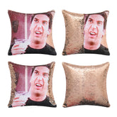 Funny Friends Sequined Throw Pillow Cover