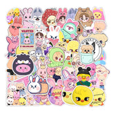 50 SKZ Animal Characters Cute Waterproof Stickers