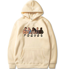 Casual Pogues Print Loose Hoodie