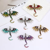 Retro Cartoon Dragon Shape Brooch