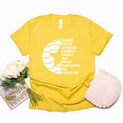 Women's Bucky Letter Print Short Sleeved T-shirt