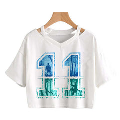 Women's Hellfire Club Printed Cropped T-Shirt