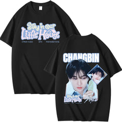 SKZ STAY in Our Little House Print Short Sleeve T-shirt