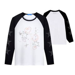 KPOP Crew Neck Long-sleeved T-shirt