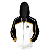 Unisex Anime 3D Print Cosplay Zipper Hoodie