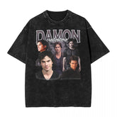Vintage Washed Damon Salvatore Loose T-Shirt