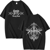 Unisex Kpop Dominate Print Short Sleeve T-shirt