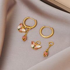 Retro Butterfly Earrings