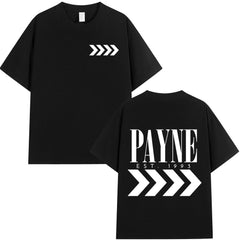 Unisex Liam Letter Print Crew Neck T-Shirt