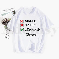 Girls' Damon Salvatore Print T-shirt