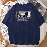 Unisex Anime Pattern Print Casual Crew Neck T-Shirt