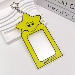 KPOP Star Cartoon PhotoCard Frame Keychain