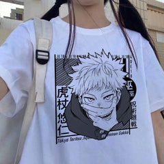 Unisex Retro Anime Pattern Loose T-Shirt