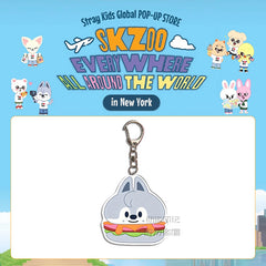 SKZ Burger Acrylic Pendant Keychain