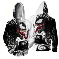 Unisex Venom 3D Printed Cosplay Pullover Hoodie