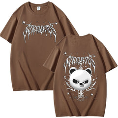 Unisex Kpop Evil Jiniret Print Short Sleeve T-shirt