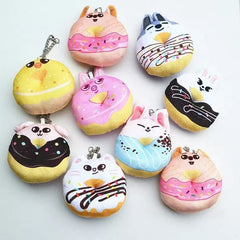 Kpop Donut Doll Plush Keychain Pendant