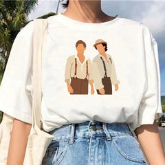 Women's Summer TVD Graphic Cotton T-shirt