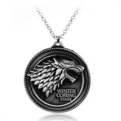 Targaryen Dragon Stark Wolf Necklace