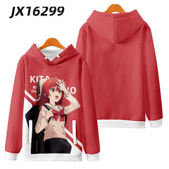 Trendy Anime Bocchi Cosplay Pullover Hoodie