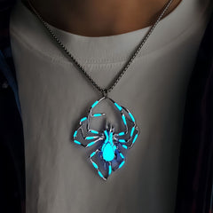 Creative Luminous Spider Pendant Necklace