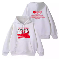BANGTAN WORLD TOUR 2026 Printed Zipper Hoodie
