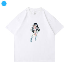 NJZ Cartoon Printed Short-sleeved Tee