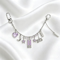 BANGTAN Metal Pendant Chain Bag Charm