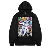 Unisex Taylor Graphic Print Pullover Loose Hoodie