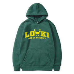Unisex Casual Loki Letter Print Sports Hoodie