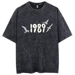 Retro Unisex Taylor Printed Cotton T-shirt