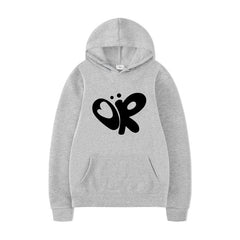 Unisex OR Logo Print Casual Loose Hoodie