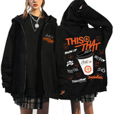 SKZ This & That Tracklist Print Zip Up Hoodie