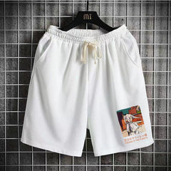 Men's Anime Loose Breathable Beach Shorts
