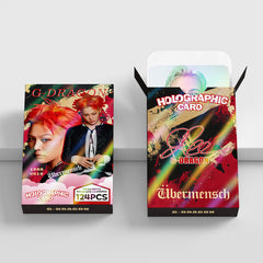 124PCS GD Holographic Photo Card Sticker