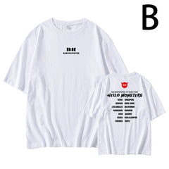 Women's KPOP HELLO MONSTERS Short-sleeved T-shirt