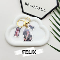 SKZ RUN IT Acrylic Keychain Bag Pendant