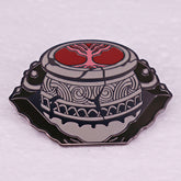 Game Warrior Pot Brooch Badge