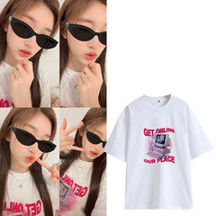Leeseo Same Style Graphic Short-sleeved T-shirt