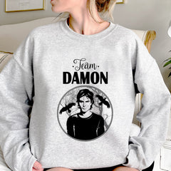 TVD Graphic Printed Grey Sweatshirt