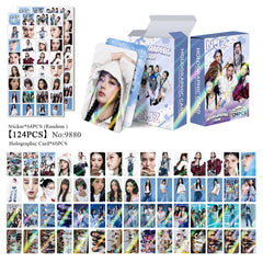 124PCS NJZ Laser Photocard Sticker Collection